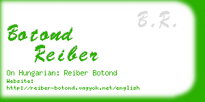 botond reiber business card